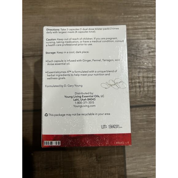 Young Living Essentialzymes 4 - NEW SEALED - Picture 4 of 4